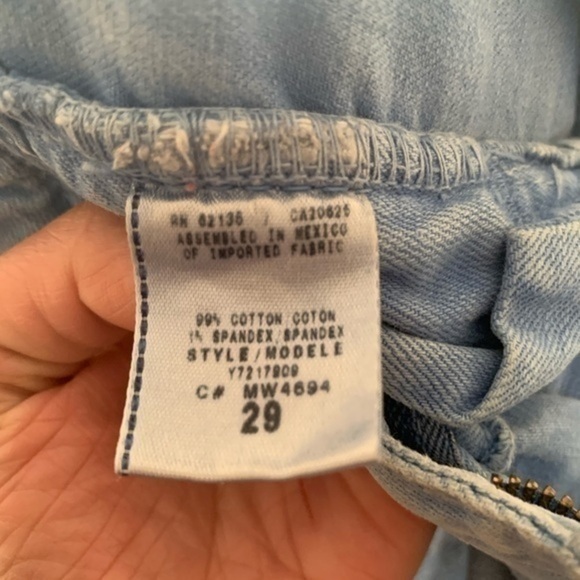 Guess Jeans Baby Blue Short Shorts Size 29 - Picture 7 of 7